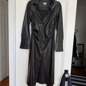 Jason Wu Black Midi shirt Dress Size S